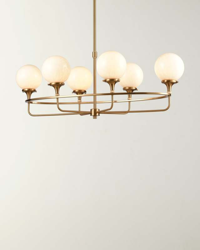 Beverly Hills Oval 6-Light Island Light Chandelier